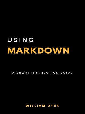 cover image of Using Markdown
